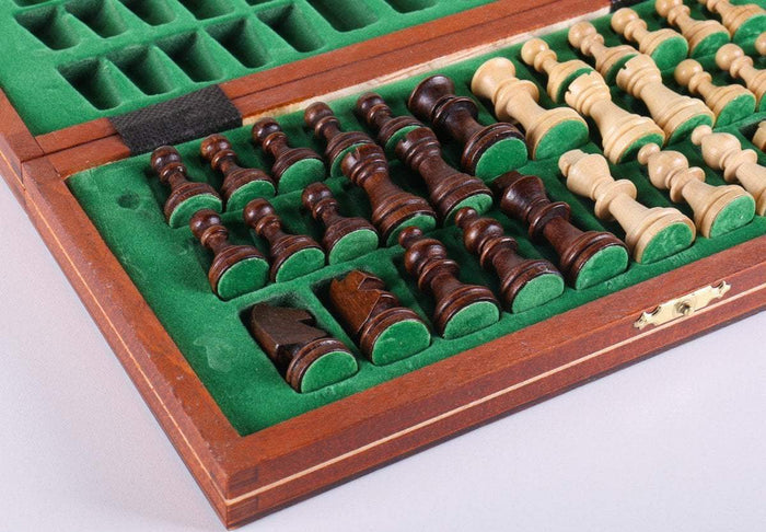 10.5" Magnetic Wooden Travel Chess Game - Chess Set - Chess-House