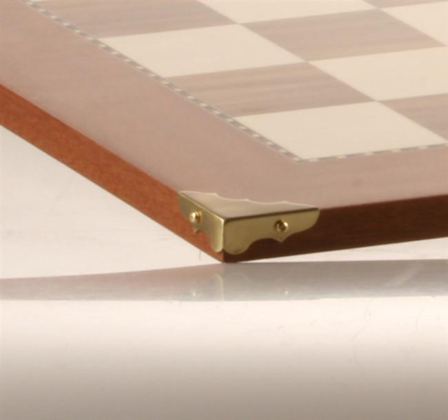 20" Champion Chessboard with Brass Corners - Board - Chess-House
