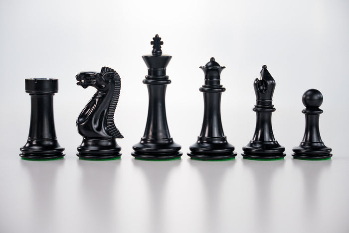 3 3/4" Executive Staunton II Chess Pieces, Black and White - Piece - Chess-House