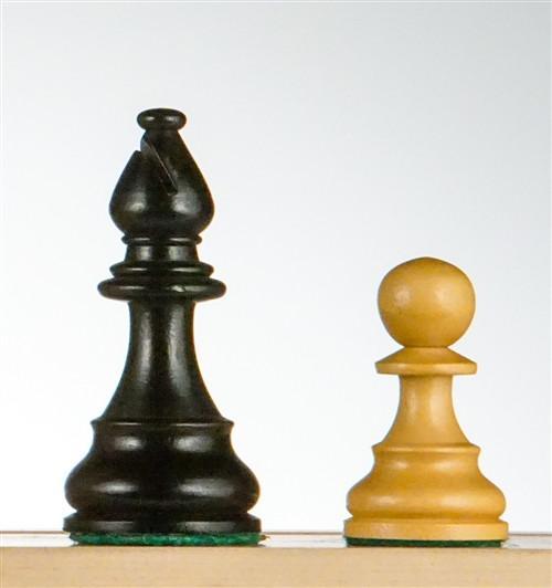 3 3/4" French Series Wood Chess Pieces - Ebonized - Piece - Chess-House