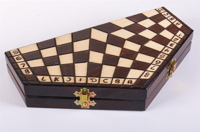 3 Player Small Wood Chess Set - Chess Set - Chess-House