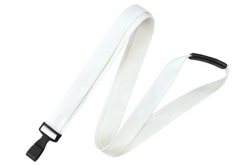 5/8" (16 MM) Flat Anti-Microbial Lanyard with Breakaway and "No-Twist" Wide Plastic Hook, Qty = 100