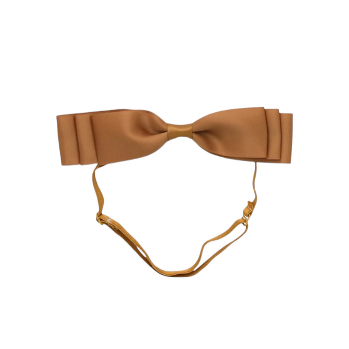 Blair Bow Caramel Satin Headband Wrap