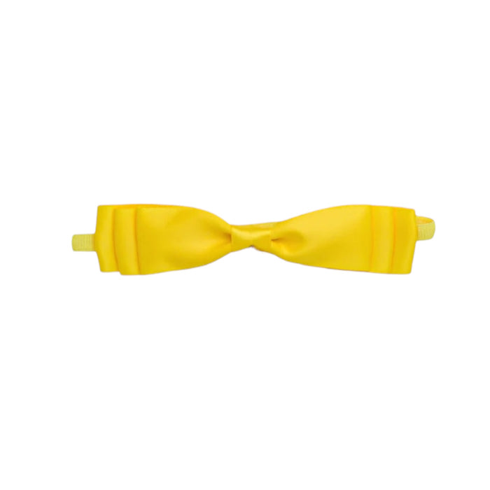 Blair Bow Yellow Satin Headband Wrap