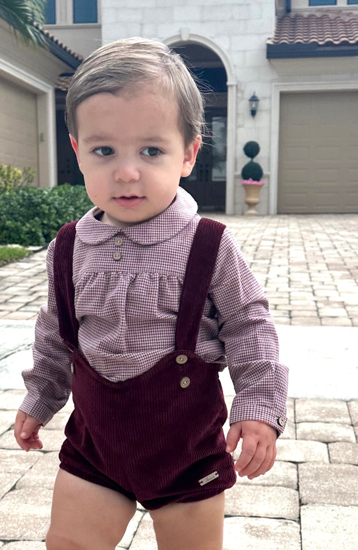 Burdeos Corduroy Burgundy 2-pc set