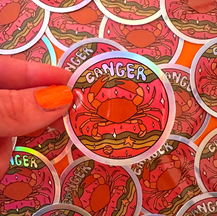 Cancer Holographic Sticker