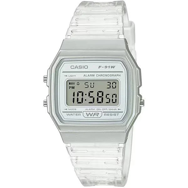 Casio - Transparent Digital Watch F91WS-7D