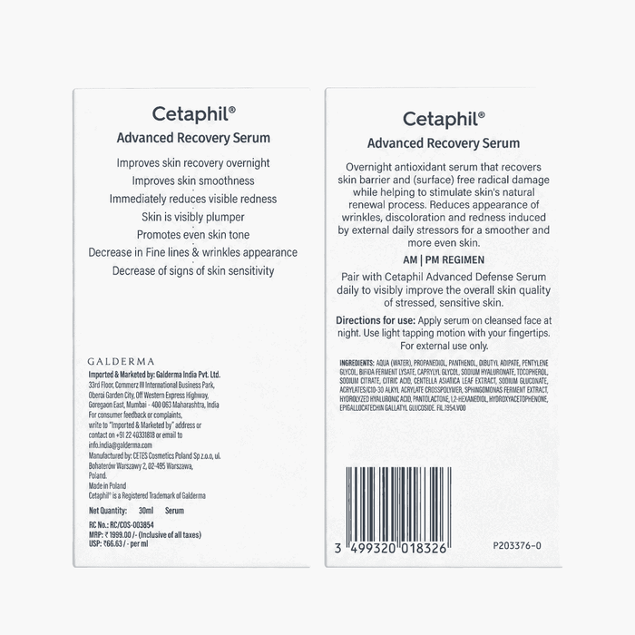 Cetaphil Advanced Recovery PM Serum 30ml