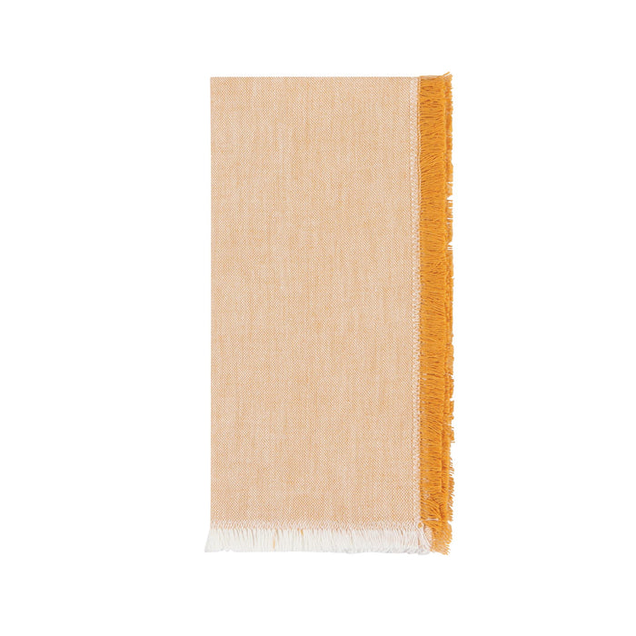 Chambray Heirloom Napkin - Ochre
