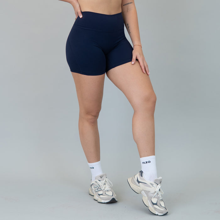 Classic Navy Charge Short 5" - No Front Seam - Higher Rise by FLEO - 4