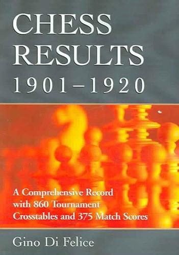 Chess Results, 1901-1920 - Di Felice - Book - Chess-House