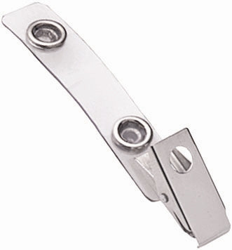 Clear Vinyl Strap Clip w/ 1-Hole Curved Smooth-Face NPS Clip - 2105-2230, Qty = 500