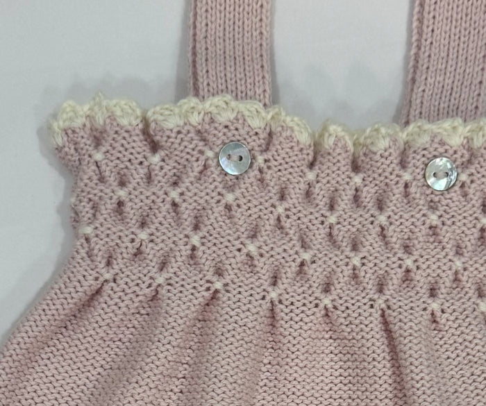 Daria Light Pink Knitted Romper
