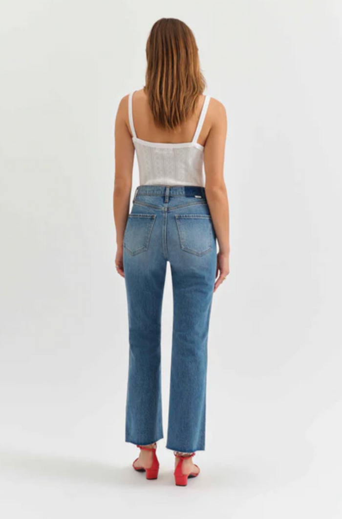 Daze Denim Soho High Rise Ankle Flare in Vixen