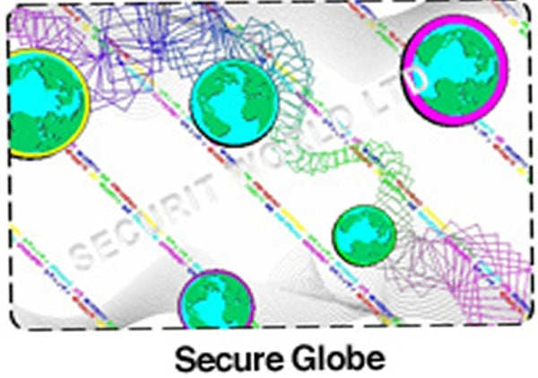 DuraGard OptiSelect "Secure Globe" Holographic Laminate with Smart Chip Cut-Out - DCD-508808-301