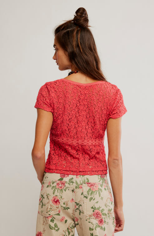 Free People Claro Short Sleeve Tee