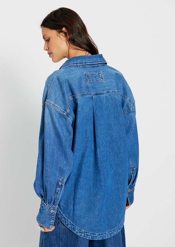 Free People Libby Denim Shirt