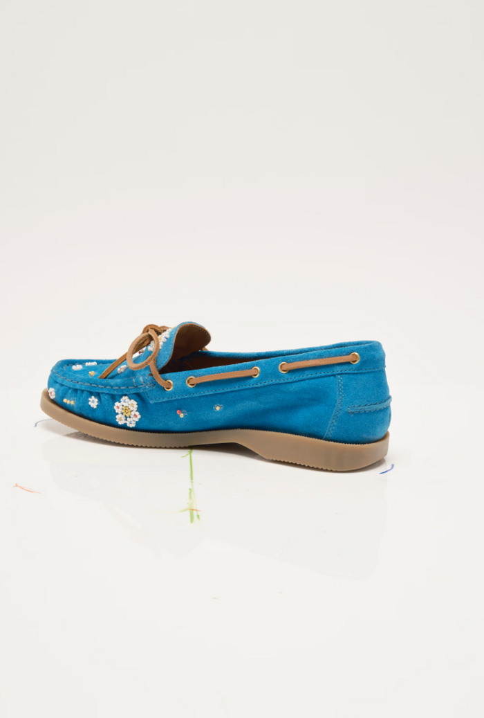Free People Sandy Seed Bead Boat Shoes