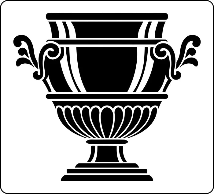 French Urn JRV Stencil
