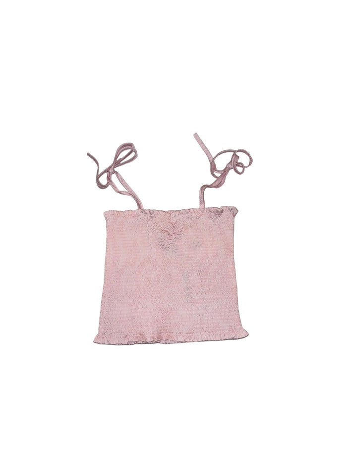 Georgia pastel striped satin top