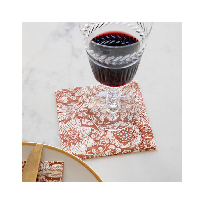Harvest Bouquet Beverage Napkins - in use