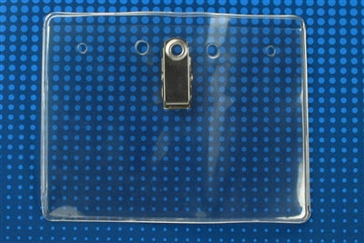 Horizontal Badge Holder with Clip-On - Convention Size - 304-JC, Qty = 100