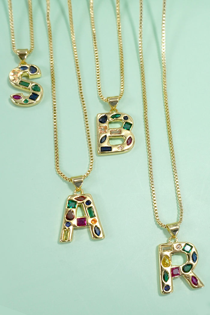 Initial Impressions Gem Necklace