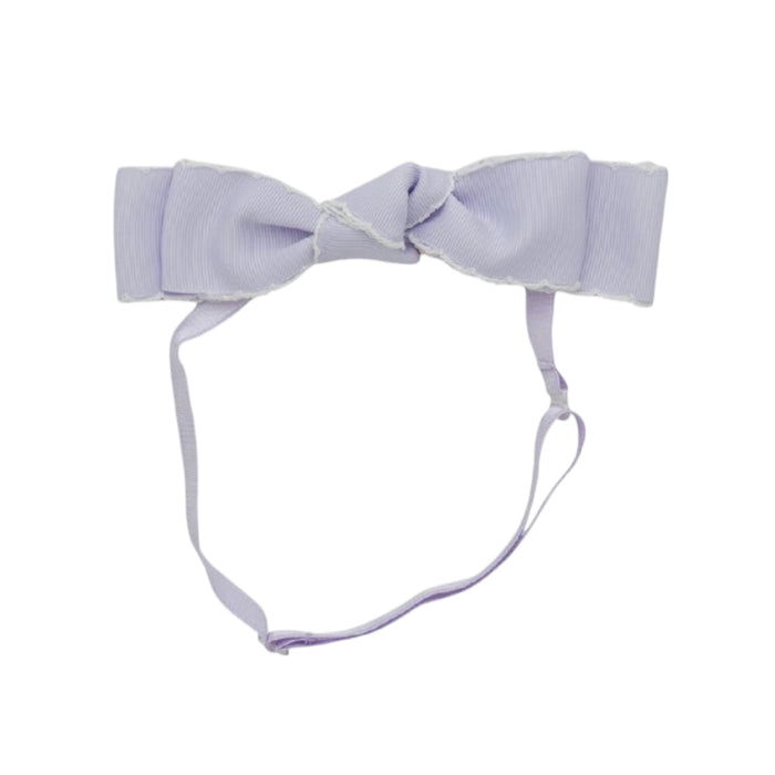 Knotted Blair Bow Lilac Moonstitch Headband Wrap