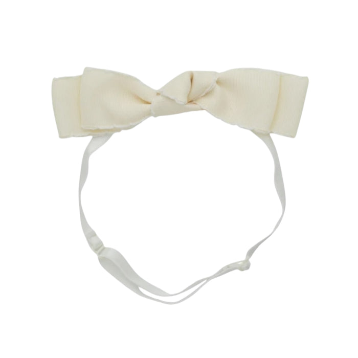 Knotted Blair Ivory Moonstitch Headband Wrap