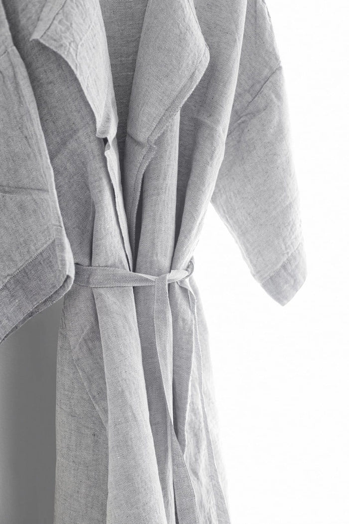 Lapuan Kankurit Kaste Linen Bathrobe Grey