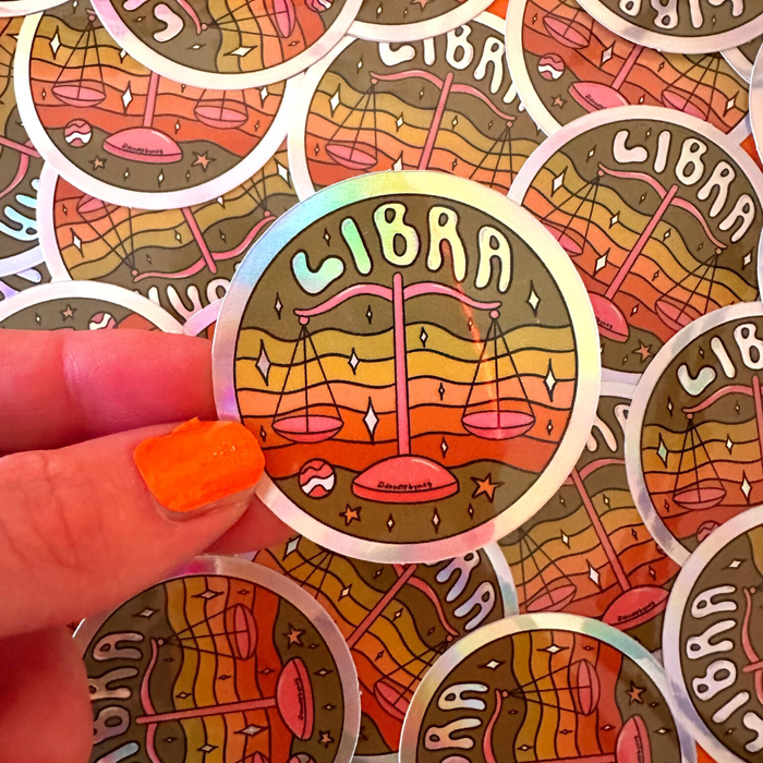 Libra Holographic Sticker