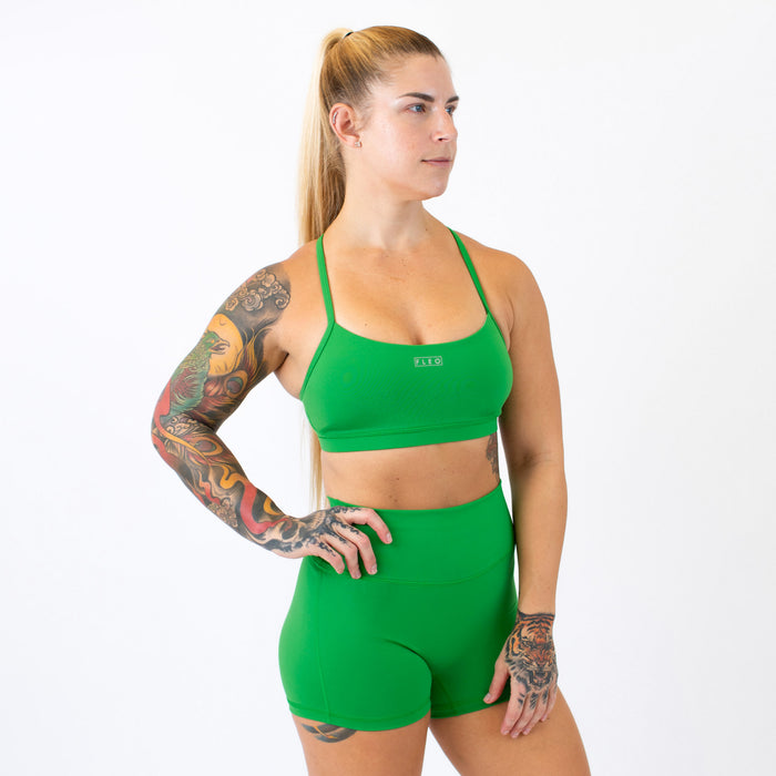 Loop Back Sports Bra - Kelly Green