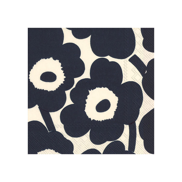 Marimekko Unikko Dark Blue Luncheon Napkins