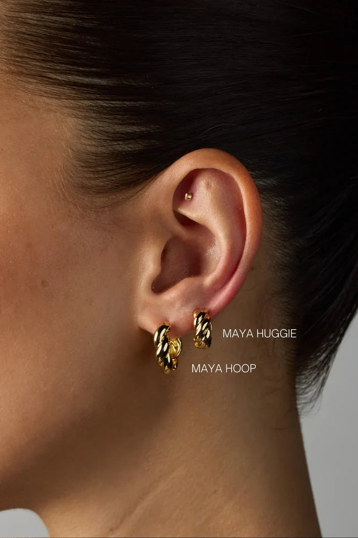 Maya Hoop - Silver