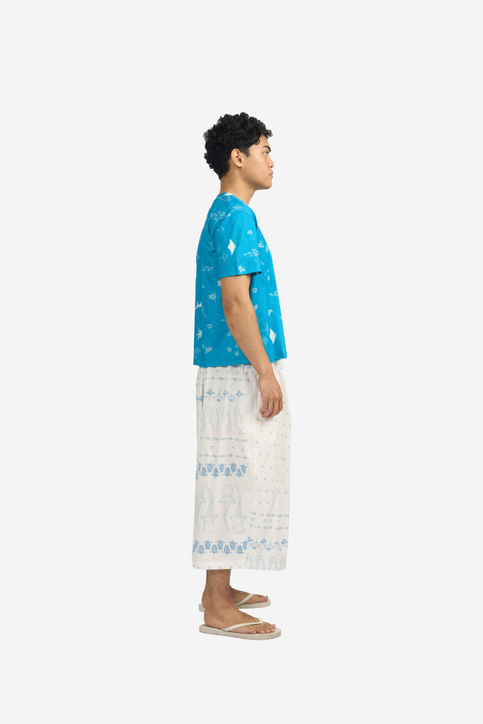 ”Mosaik” - Man's Two Buttons Midi Pants