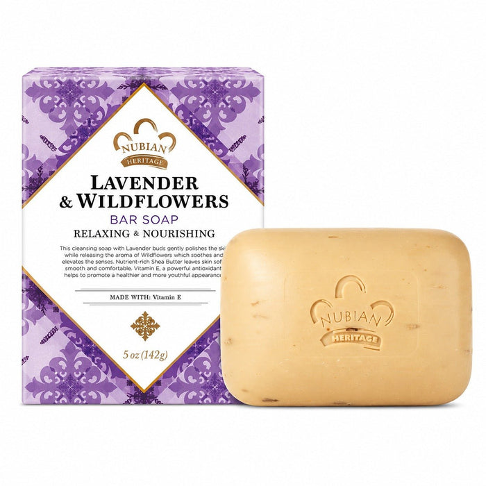 Nubian Heritage Lavender & Wildflowers Soap | 5 oz - Yado African & Caribbean Market
