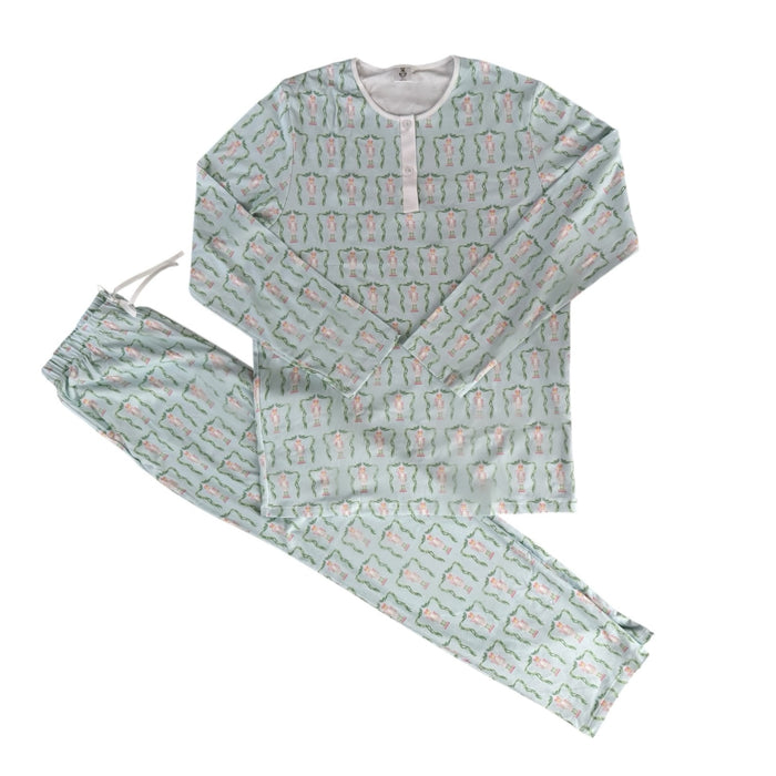 Nutcracker Pastel Dad Santa Pj Pajama