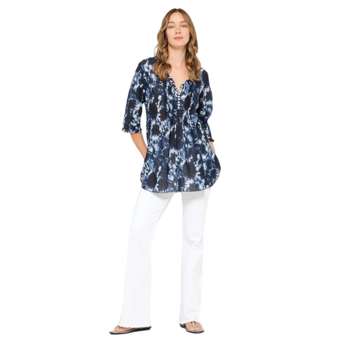 One Season Shibori Poppy Top