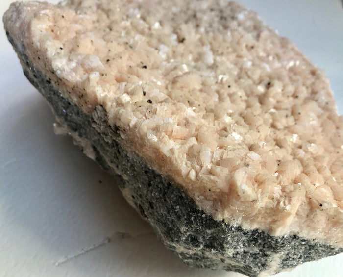 Pink Calcite Crystal Mineral Specimen