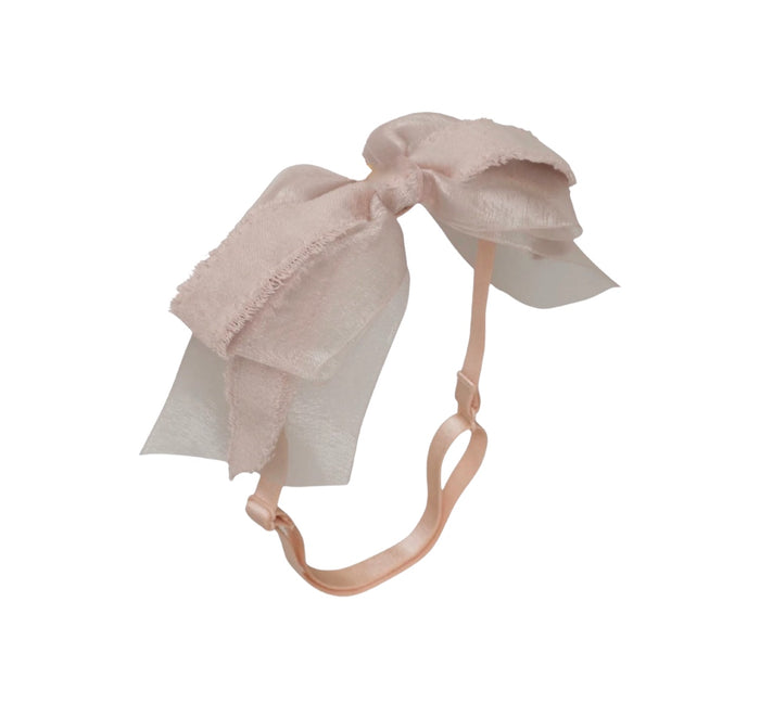 Primrose Mushroom/Mauve Color Bow Headwrap