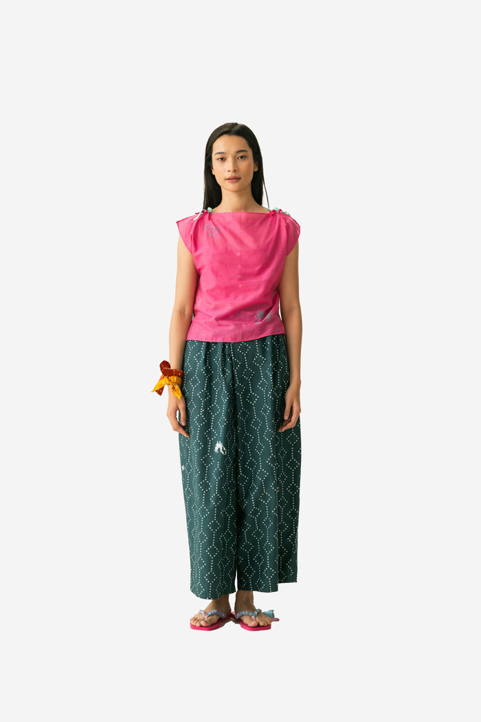 “Puspa” - Bunga Laut Boxy Top