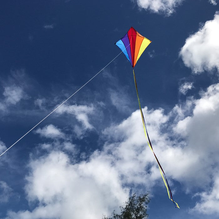 Rainbow 30" Diamond Kite
