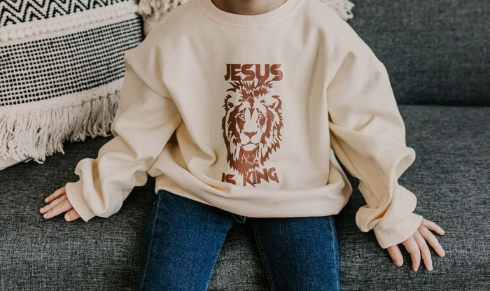 RESTOCK :: Jesus Is King Toddler Crewneck