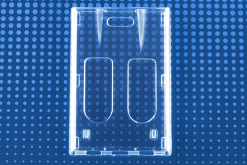 Rigid Wear Vertical 2-Card Badge Holder - 1840-6560, Qty = 50