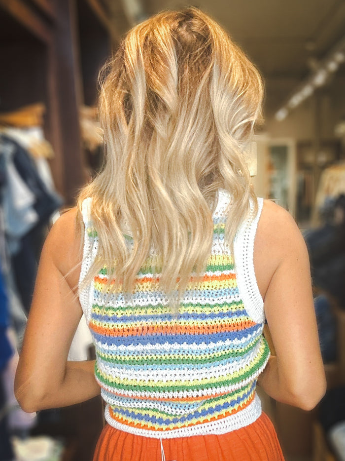 Sadie & Sage Sylvia Stripe Sweater Vest