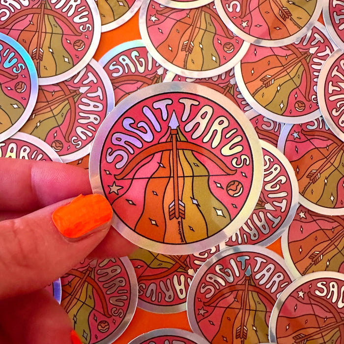 Sagittarius Holographic Sticker