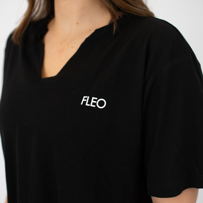 Black Slash Short Sleeve Tee