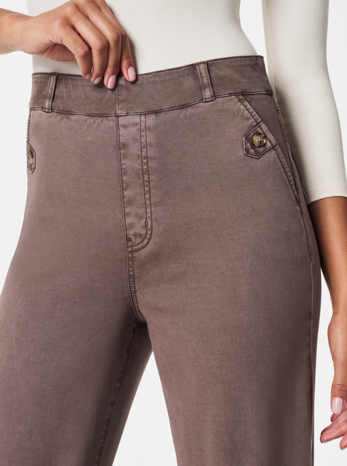 Spanx Twill Cropped Wide Leg