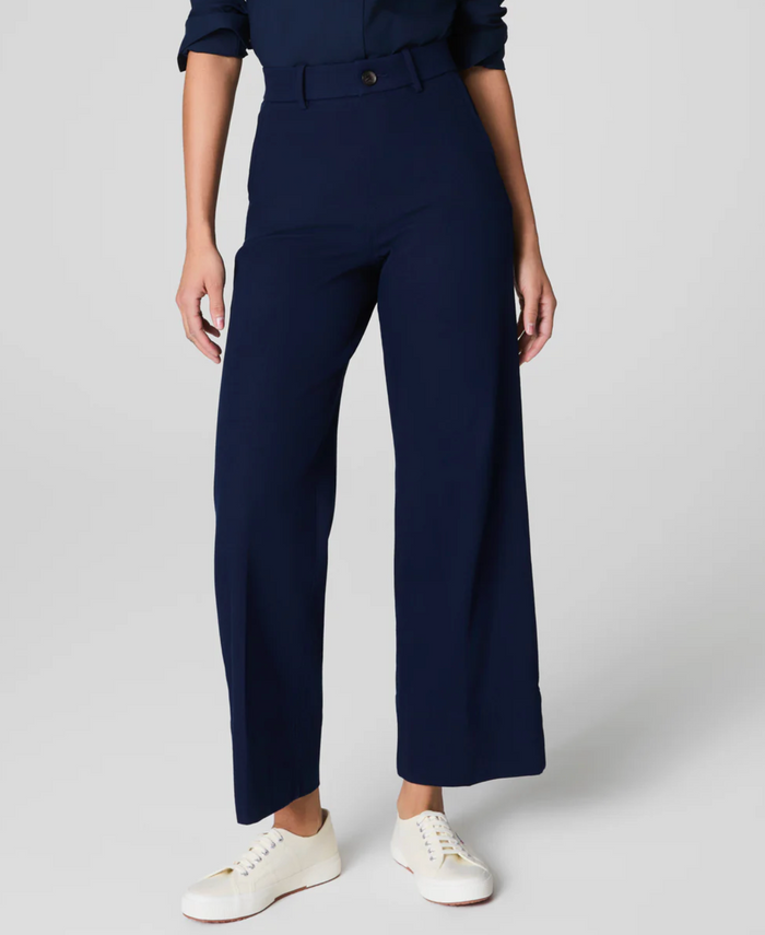 SPANXsupersmooth Stretch Twill Cropped Wide Leg Pant