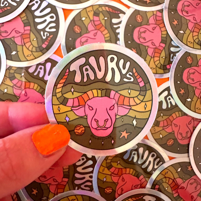 Taurus Holographic Sticker